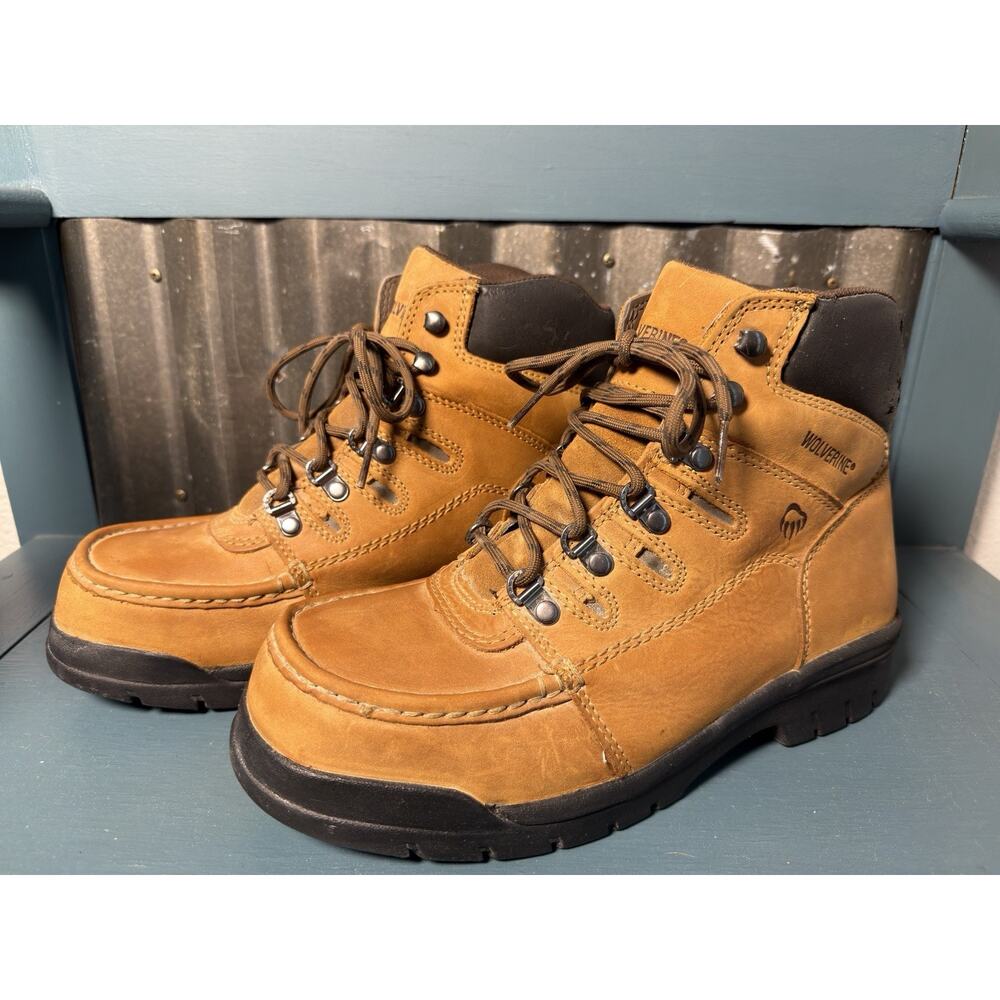 Wolverine Potomac Mens Steel Toe Boots W04349 ASTM Rated Nubuck Leather Size 9EW